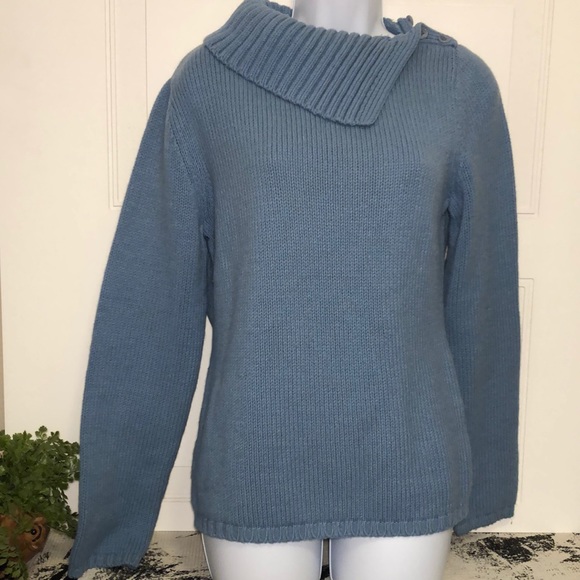 LOFT Sweaters - Ann Taylor LOFT Wool blend women’s blue sweater